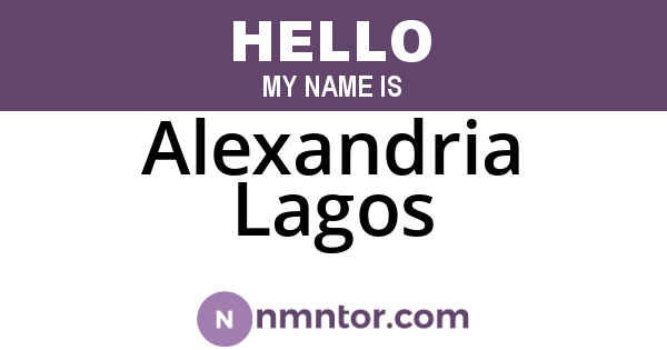 Alexandria Lagos