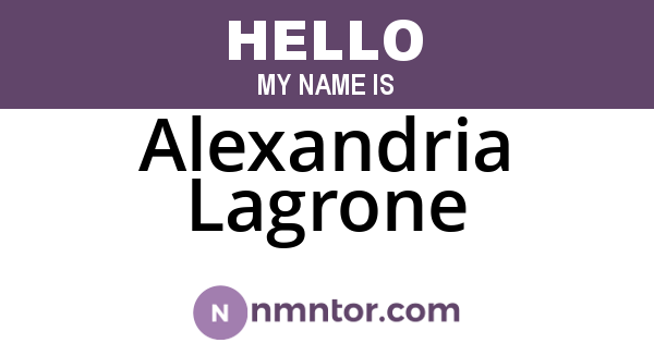 Alexandria Lagrone