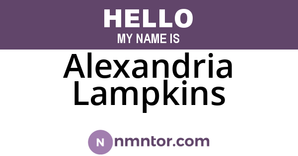 Alexandria Lampkins