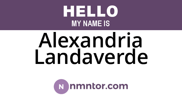 Alexandria Landaverde
