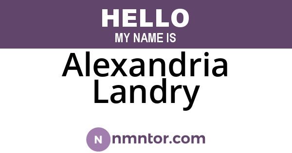 Alexandria Landry