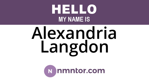 Alexandria Langdon