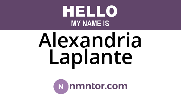 Alexandria Laplante