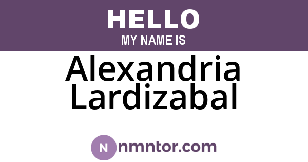Alexandria Lardizabal