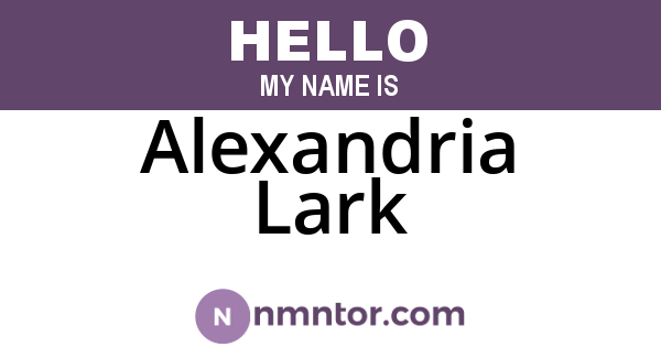 Alexandria Lark