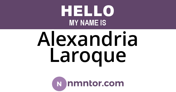 Alexandria Laroque