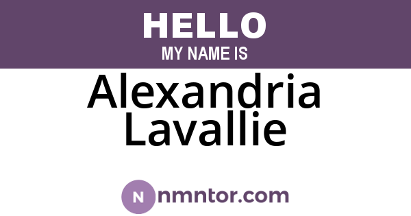 Alexandria Lavallie