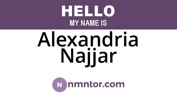 Alexandria Najjar