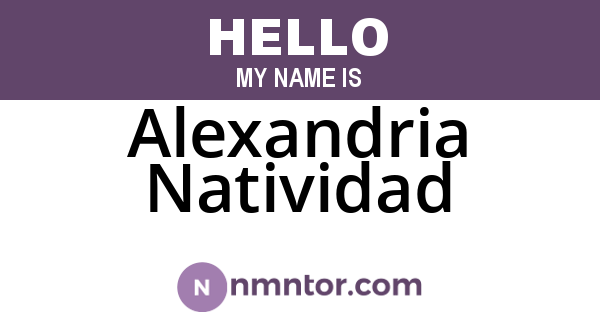 Alexandria Natividad