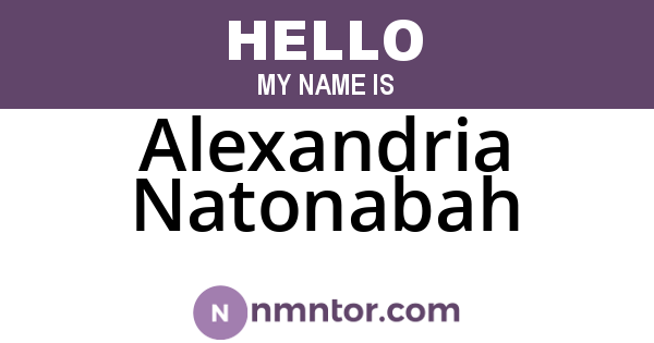 Alexandria Natonabah