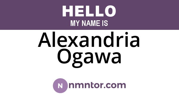 Alexandria Ogawa