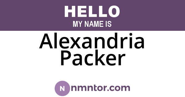 Alexandria Packer