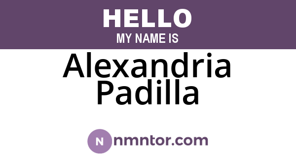 Alexandria Padilla