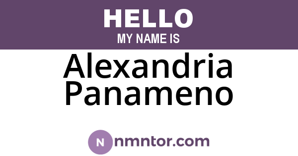 Alexandria Panameno