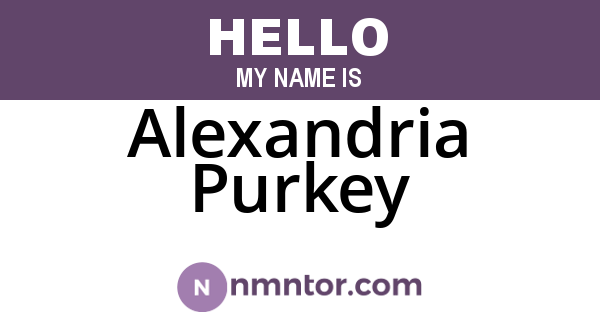 Alexandria Purkey