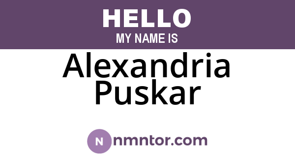 Alexandria Puskar