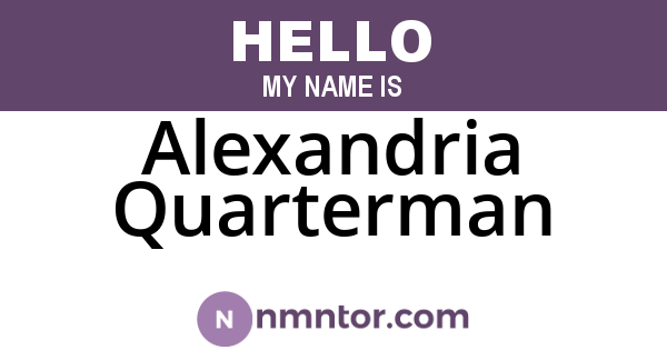 Alexandria Quarterman