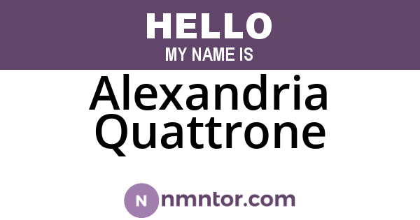 Alexandria Quattrone