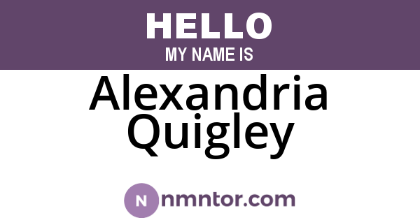 Alexandria Quigley