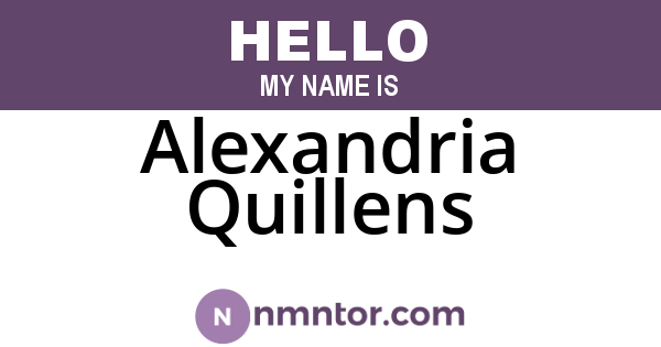 Alexandria Quillens