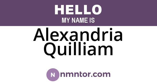 Alexandria Quilliam