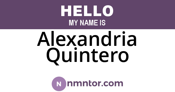 Alexandria Quintero