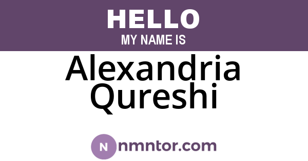 Alexandria Qureshi