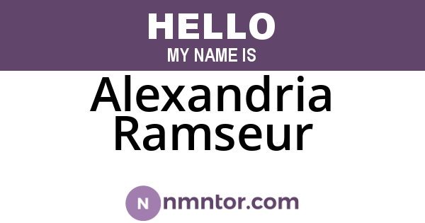 Alexandria Ramseur