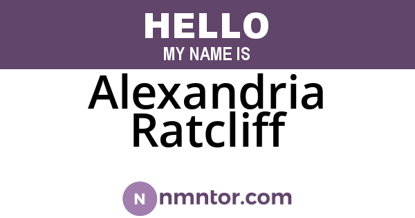 Alexandria Ratcliff
