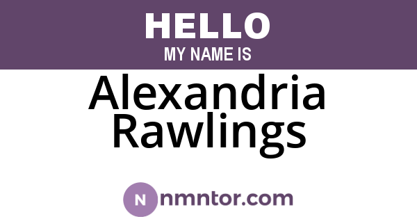 Alexandria Rawlings