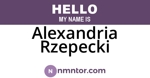 Alexandria Rzepecki