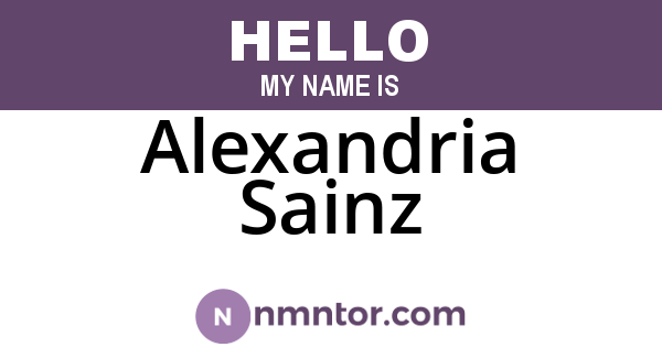 Alexandria Sainz