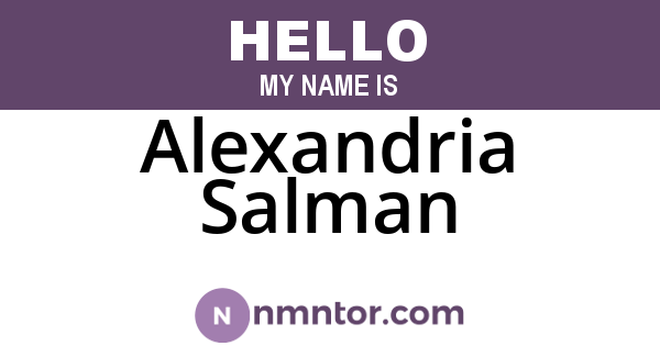 Alexandria Salman