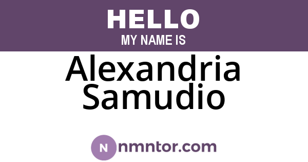 Alexandria Samudio