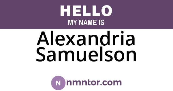 Alexandria Samuelson