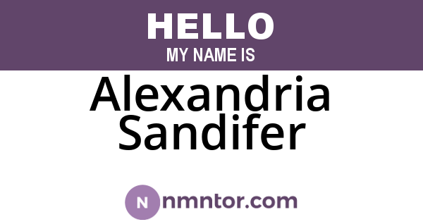 Alexandria Sandifer