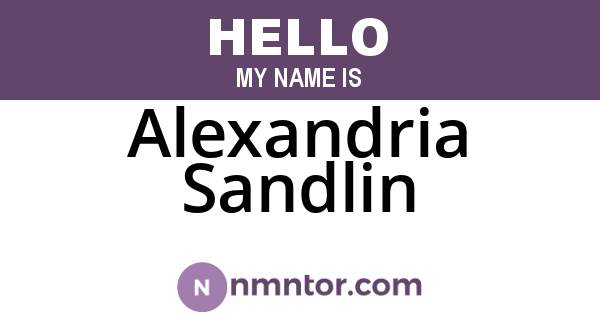 Alexandria Sandlin