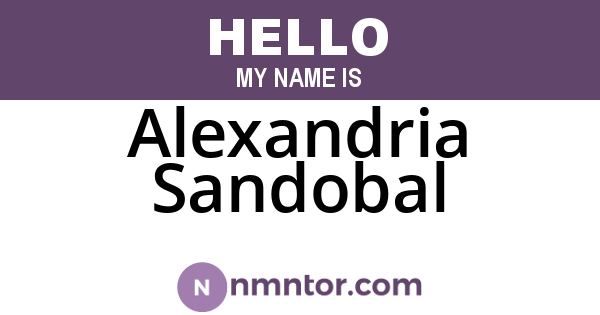 Alexandria Sandobal