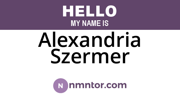 Alexandria Szermer