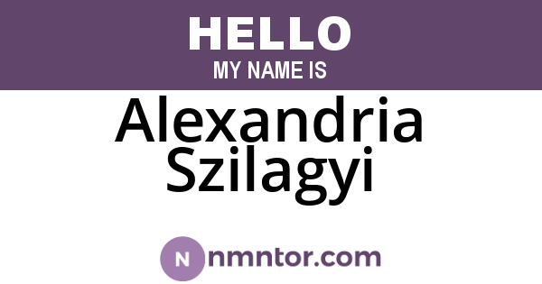 Alexandria Szilagyi