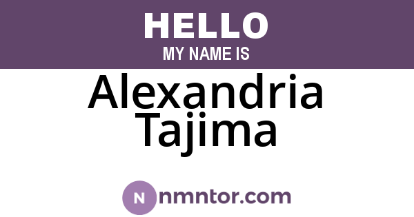 Alexandria Tajima