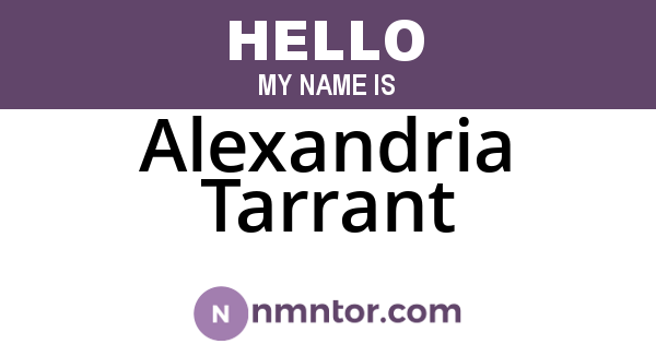 Alexandria Tarrant