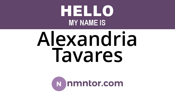 Alexandria Tavares