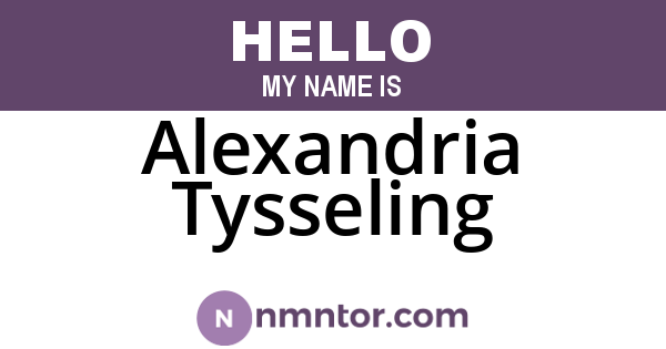 Alexandria Tysseling
