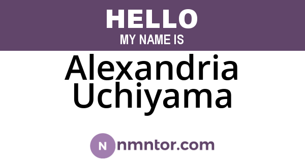 Alexandria Uchiyama