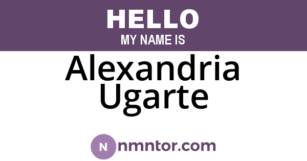 Alexandria Ugarte