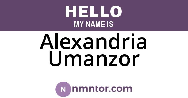 Alexandria Umanzor