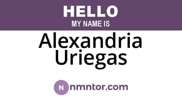 Alexandria Uriegas