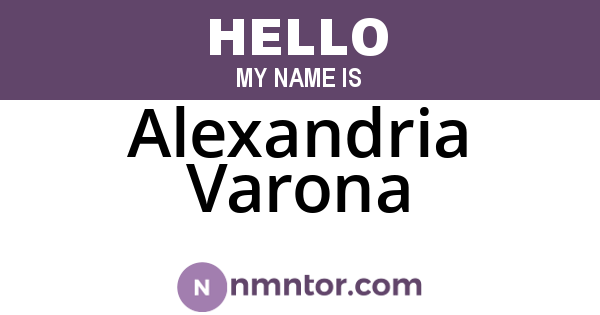 Alexandria Varona
