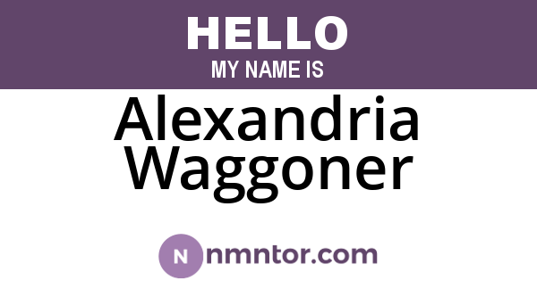Alexandria Waggoner